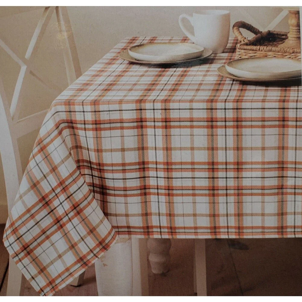 Printed Linen Tablecloth 52